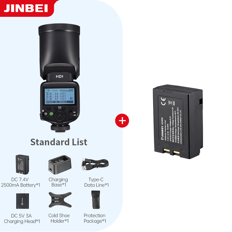 Photography Kit - JINBEI HD-1Round-head HSS Speedlite Outdoor Photography