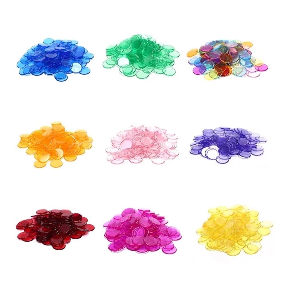 Color Checker Card - 100Pcs New Plastic Round Counting Chips