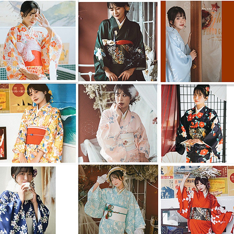 Photography Young - Traditional Japanese Kimono Style Script Killing