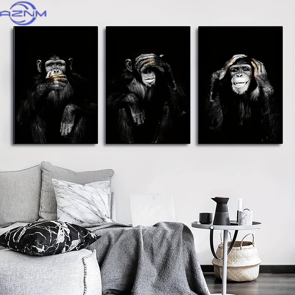 Photography Kit - 3pcs/set Big Size Unframed Retro Black
