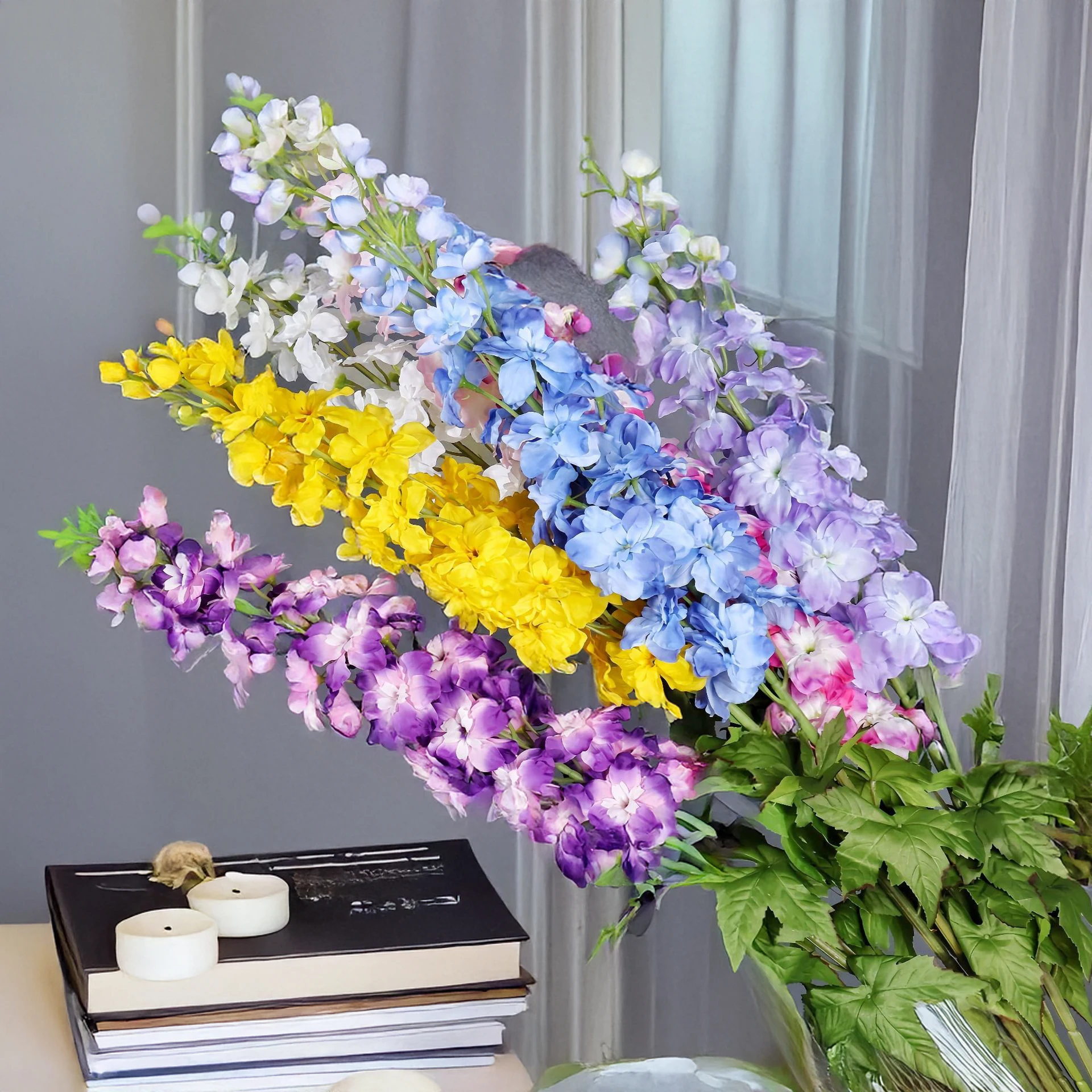 45 Inch Delphinium Artificial  - огляд і ціна Photography Hotel