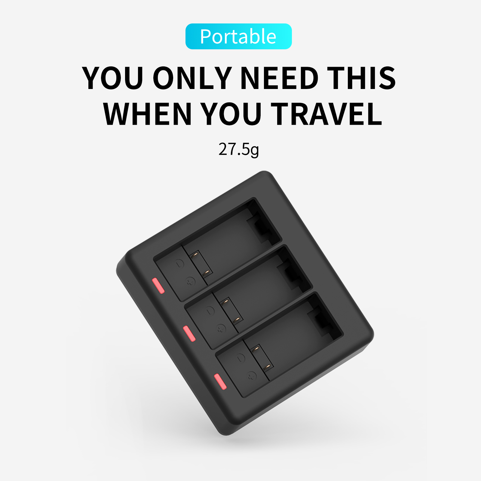 TELESIN 3 Ways Battery Charger - огляд і ціна Gopro Action Camera Hero 11 Black
