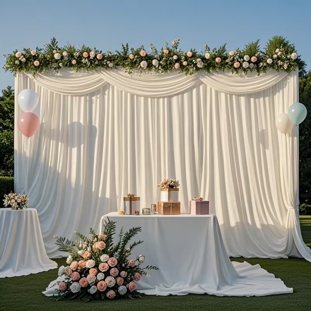 Satin Backdrop Curtain, Wrinkl - огляд і ціна Photography Hotel