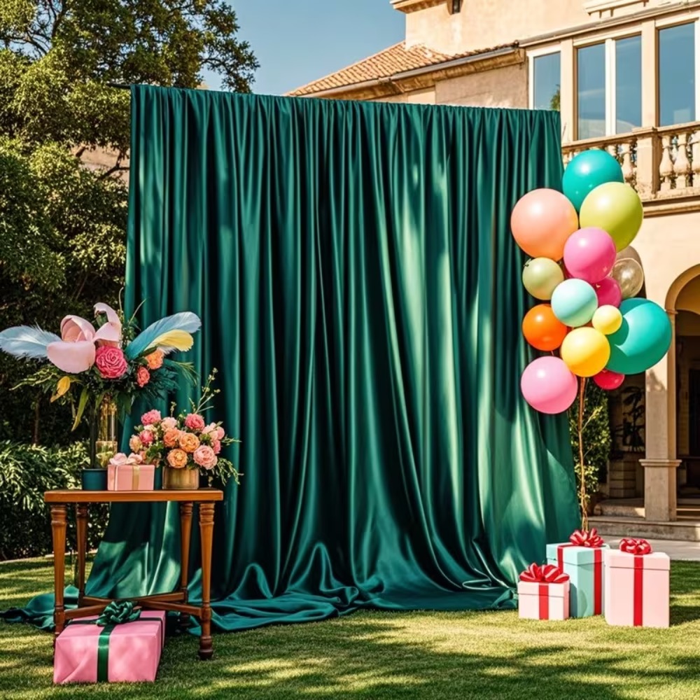 Satin Backdrop Curtain, Wrinkl - огляд і ціна Photography Hotel