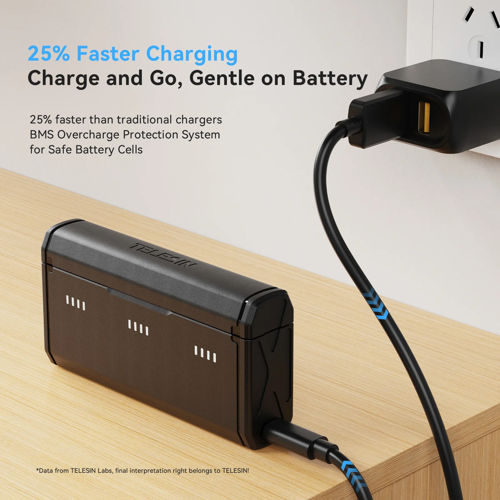 TELESIN Portable Fast Charging - огляд і ціна Gopro Action Camera Hero 11 Black