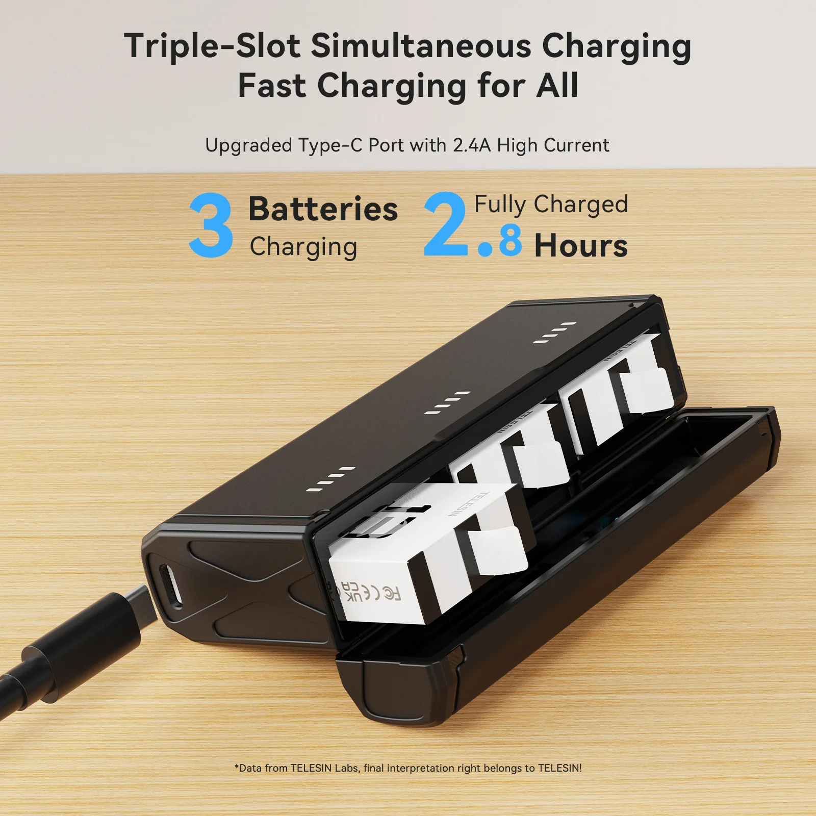 TELESIN Portable Fast Charging - огляд і ціна Gopro Action Camera Hero 11 Black