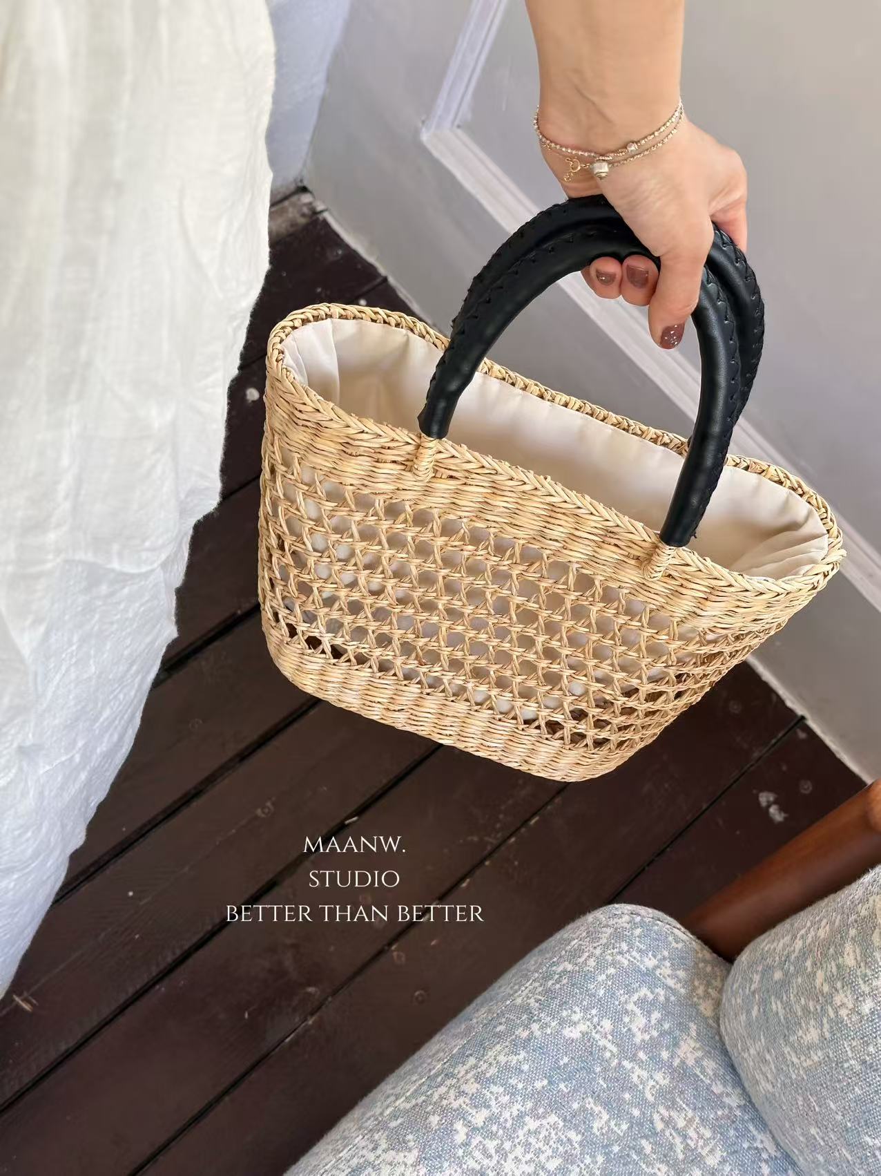 Maanw Ins Straw Bag Ladies Han - огляд і ціна Photography Yellow
