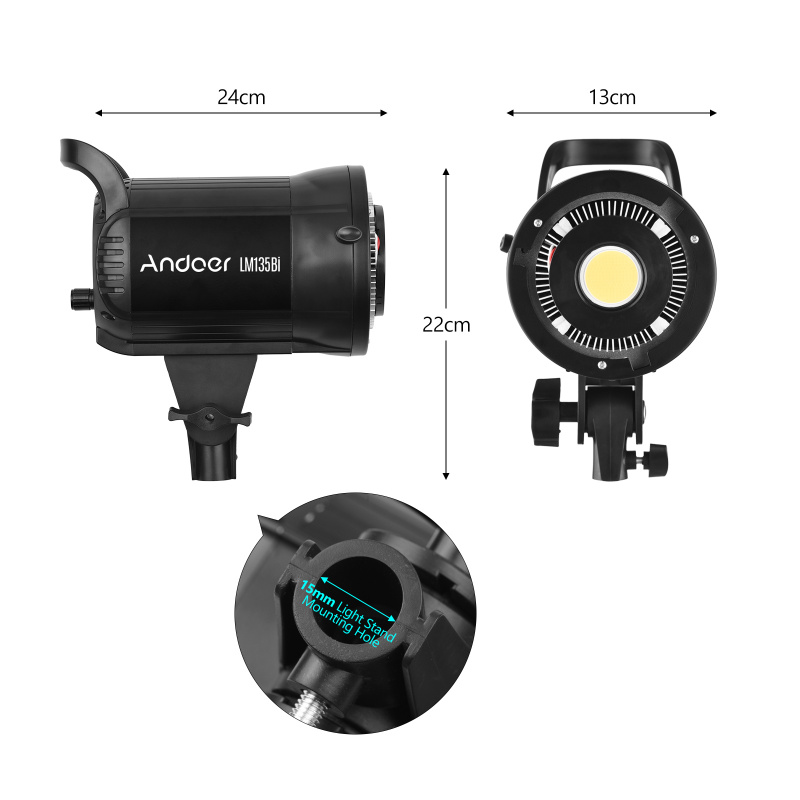 Andoer LM135Bi Portable LED Ph - огляд і ціна Strobe Light Studio