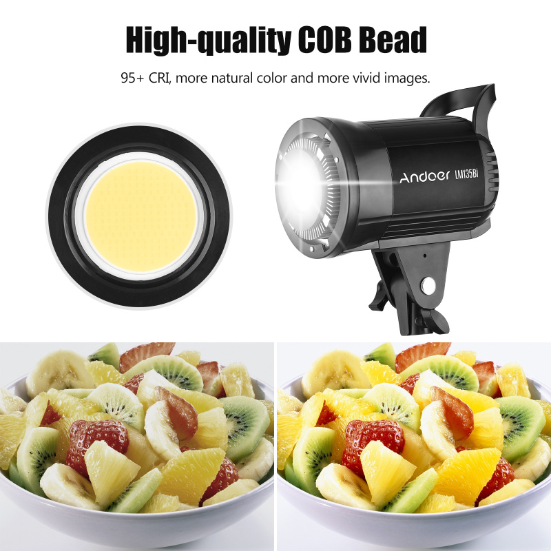 Andoer LM135Bi Portable LED Ph - огляд і ціна Strobe Light Studio