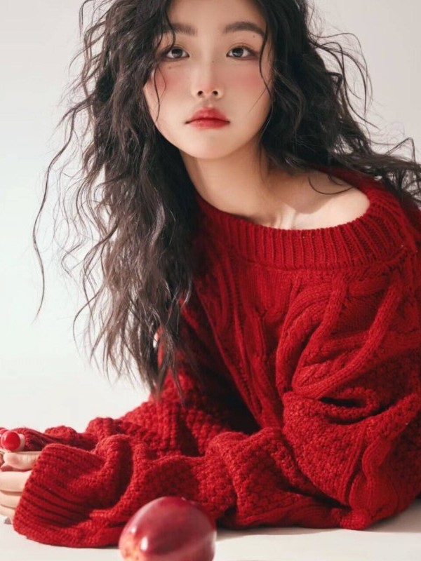 Red Sweater Girl Studio Art Ph - огляд і ціна Photography Young