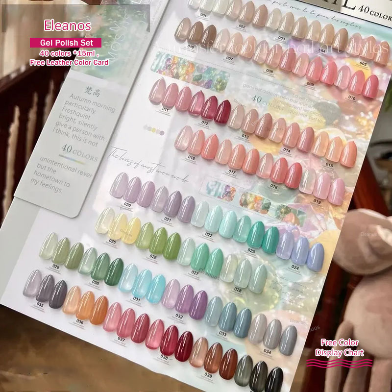 Eleanos 40 Colors 15ml Jelly G - огляд і ціна Color Checker Card