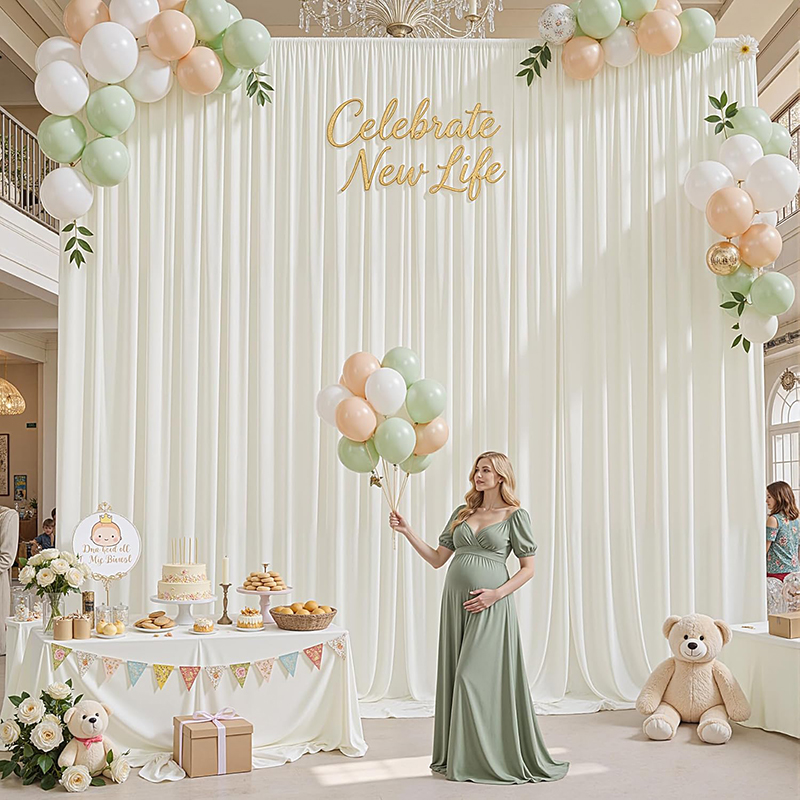2 Panels Ivory White Backdrop  - огляд і ціна Photography Hotel