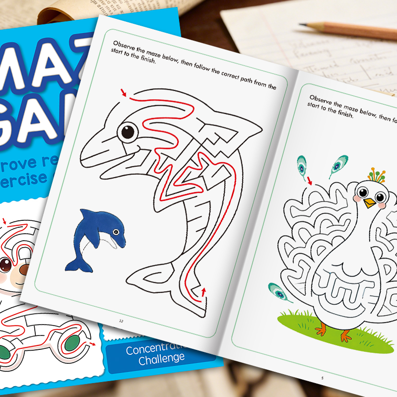 Children's Fun Maze Drawing Bo - огляд і ціна Photography Of Book