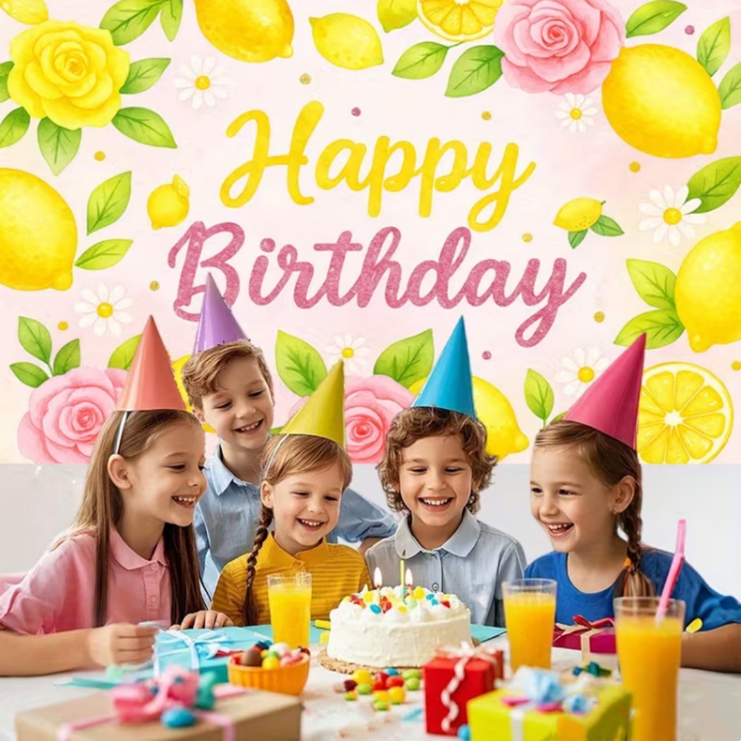 Lemon Birthday Party Decoratio - огляд і ціна Photography Yellow