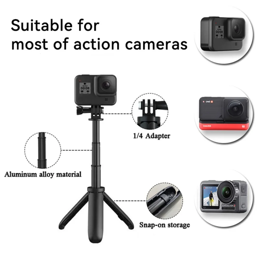 Mini Extendable Tripod Foldabl - огляд і ціна Gopro Action Camera Hero 11 Black