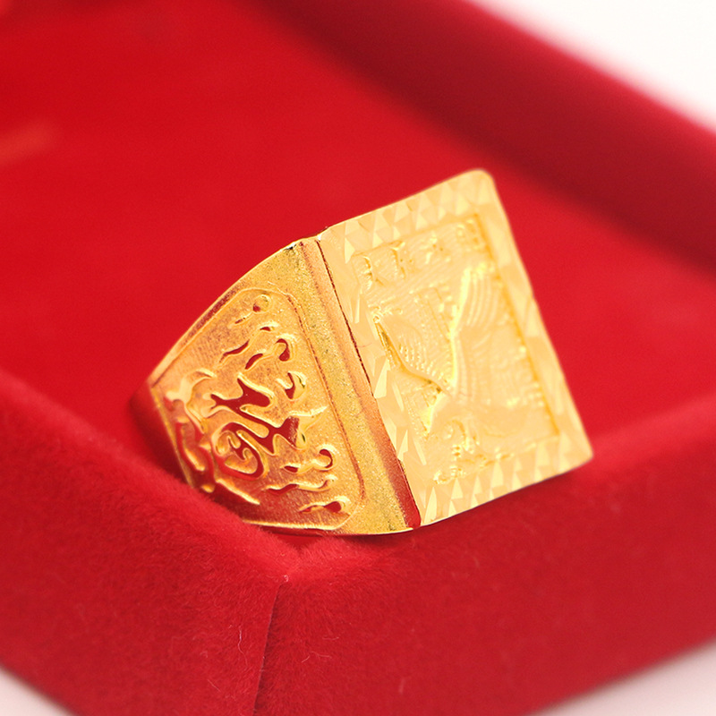 Grand Ambition Ring Men's 24K  - огляд і ціна Photography Yellow