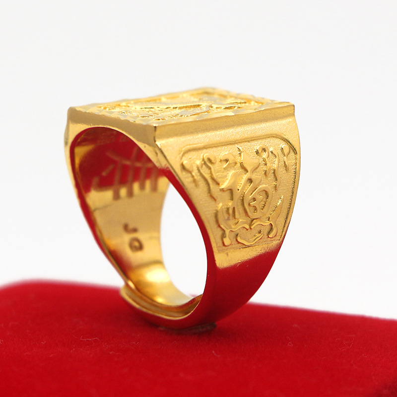 Grand Ambition Ring Men's 24K  - огляд і ціна Photography Yellow