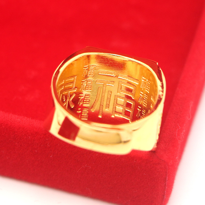 Grand Ambition Ring Men's 24K  - огляд і ціна Photography Yellow