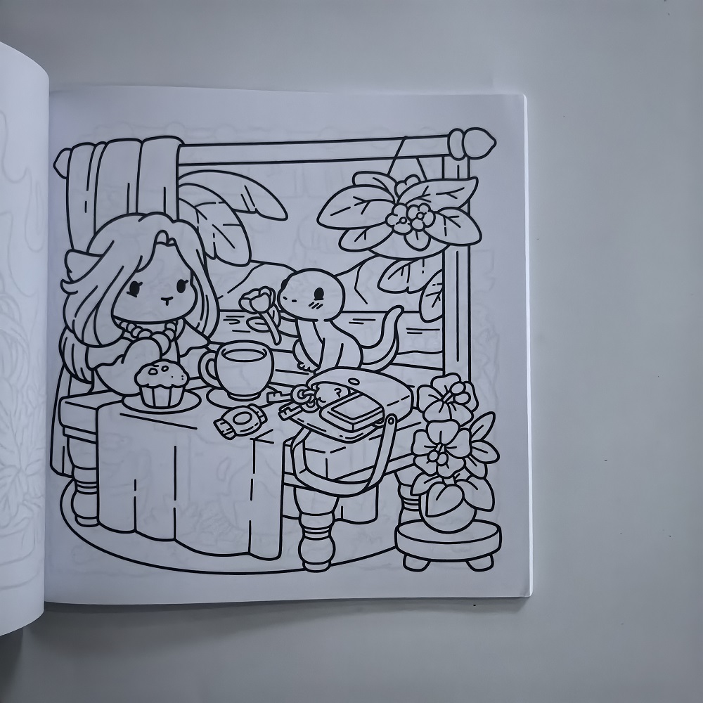 Cozy Nawaii Cute Adult Colorin - огляд і ціна Photography Of Book