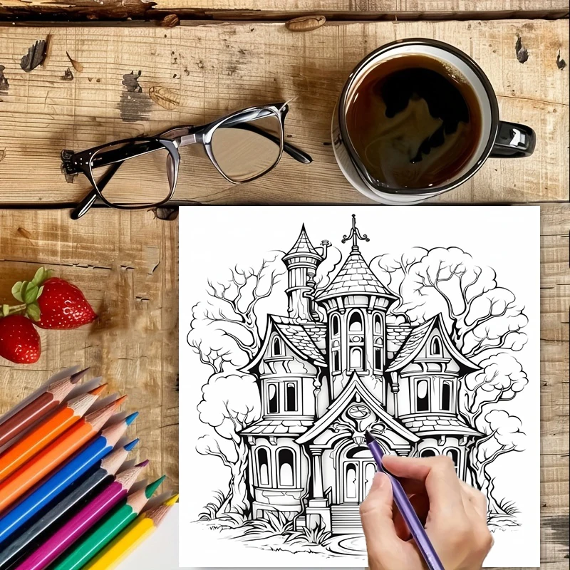 Haunted House Coloring Book fo - огляд і ціна Photography Of Book