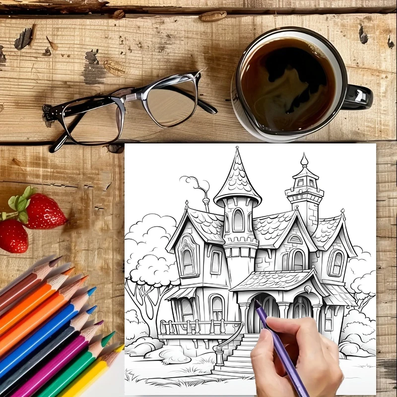 Haunted House Coloring Book fo - огляд і ціна Photography Of Book