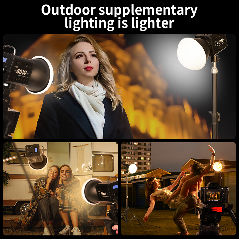 Bi-Color Camera Light 80W COB  - огляд і ціна Strobe Light Studio