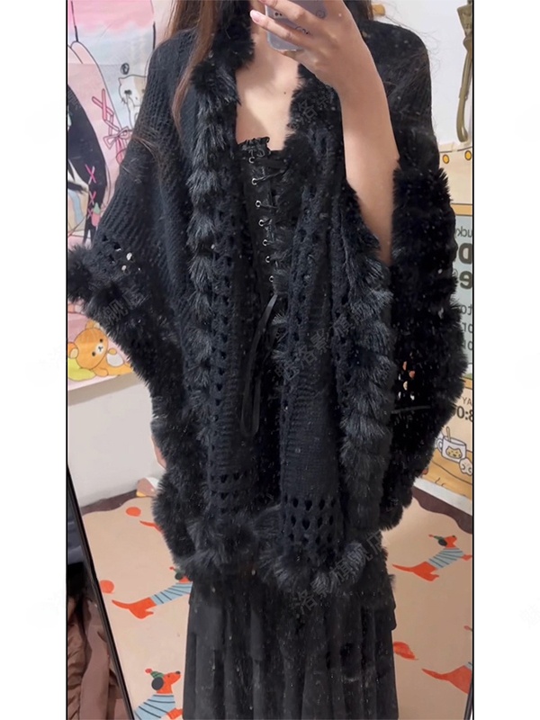Warm Knitted Shawl Fashionable - огляд і ціна Photography Young